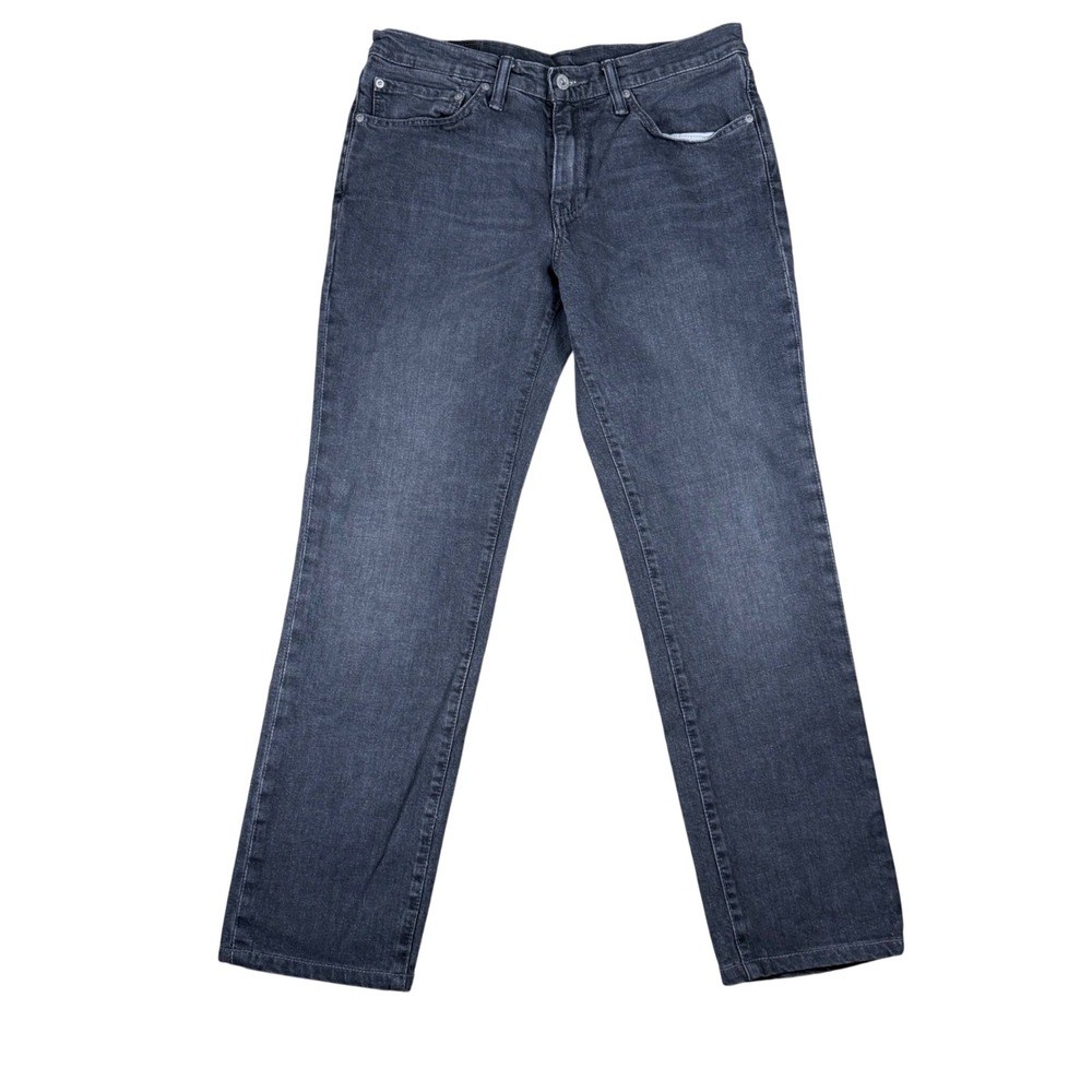 Levis 511 Slim Fit Jeans Mens 32x32 Grey Faded Black Denim 04511-2136